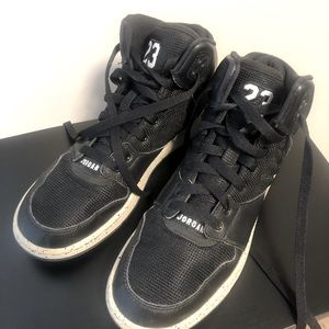 Black + White Nike Air Jordans